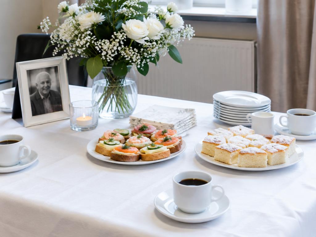 Catering til minnesamvær